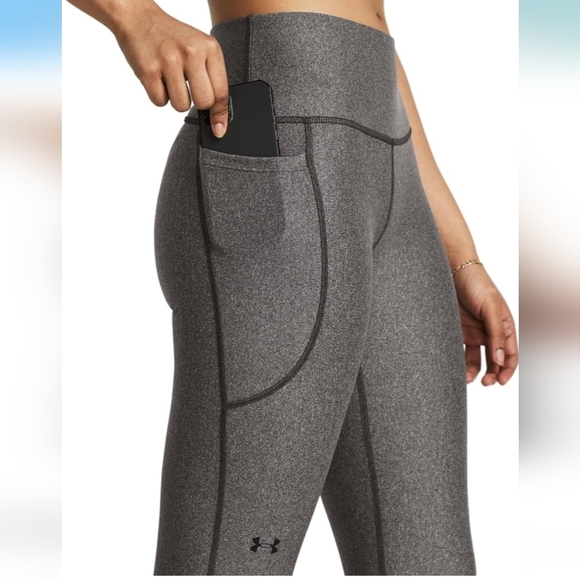 Under Armour Women's HeatGear Armour High No-Slip Waist Pocketed Leggings NEW! - Picture 4 of 4